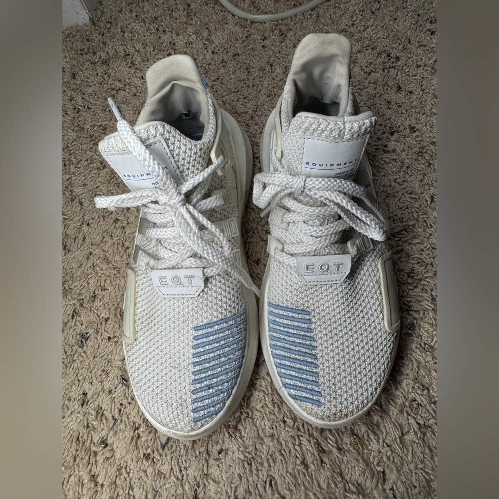 adidas EQT AC7354 Women’s Size 6.5 Adv / 91-18 Running White Ash Blue Sneakers